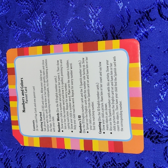 🍂3/$10 Dora the Explorer Numbers (1-10) & Colors Bilingual Flashcards complete! - Picture 10 of 13